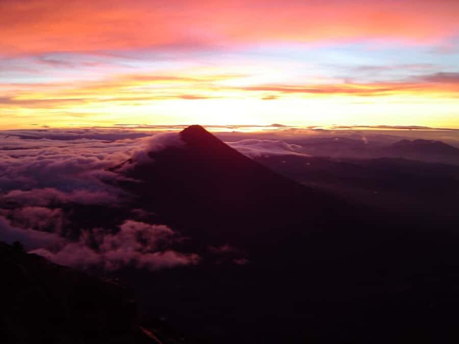 1 Day Acatenango Volcano Hike from Antigua - Campsite stargazing and Fuego at night