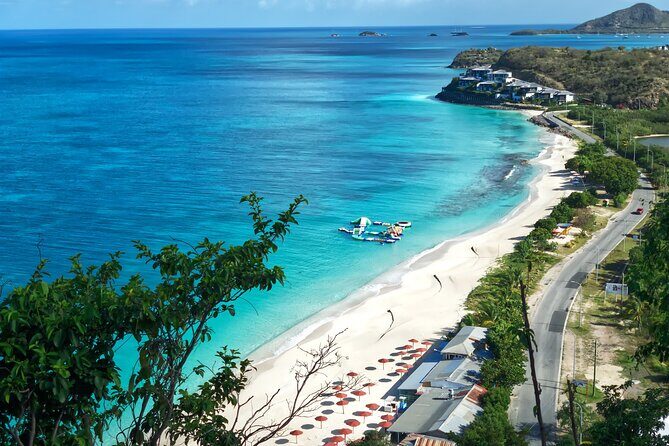 Cades Reef Snorkel Cruise from St. John's Antigua - On-water time: sailing along the leeward coast and anchoring in the bay