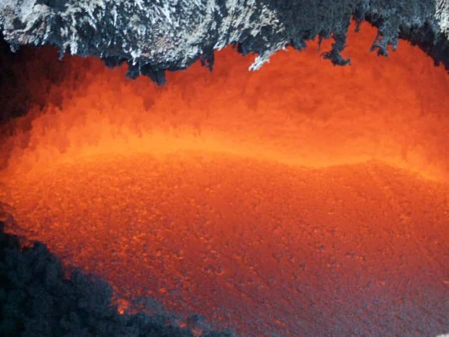 From Antigua: Pacaya Volcano Day Hike - Up Through the caldera: dried lava flows and geothermal hot spots