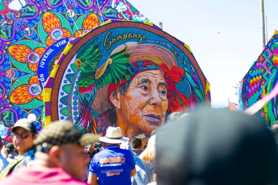 From Antigua to Sumpango Giant Kite Festival - The Campo Fútbol Sumpango: where giant kites become real