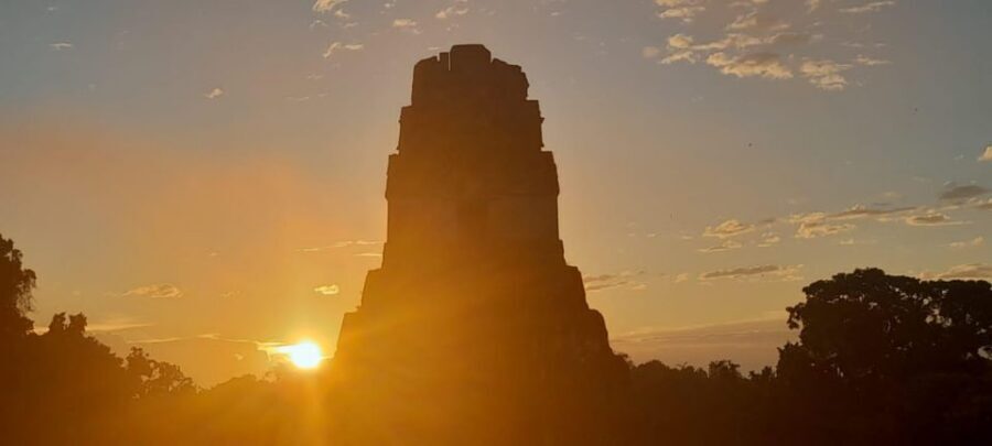 From Flores: Tikal Sunrise Archaeological Tour - Temple IV and the climb: your sunrise “arrival moment”