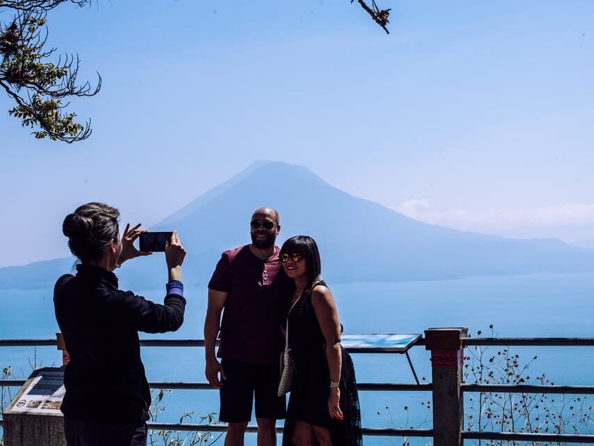 From Guatemala City: Chichicastenango and Lake Atitlan - Panajachel and Santander Street: the lake view with names attached