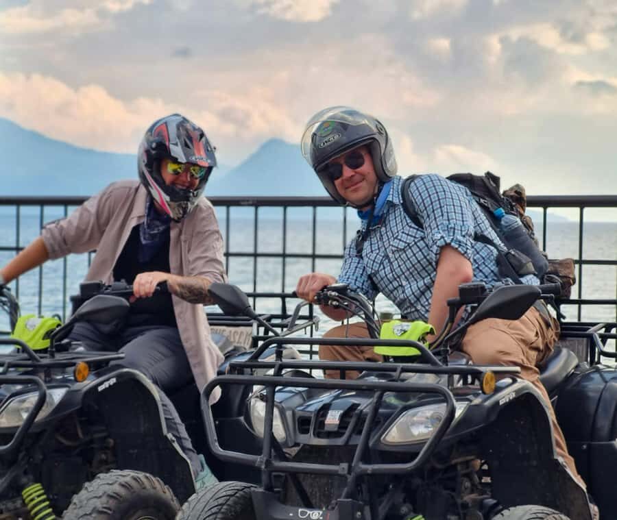 Panajachel: Lake Atitlan Villages ATV Tour - San Antonio Palopo: Pier Walk, Ceramics Process, and Chocolate You Can Taste