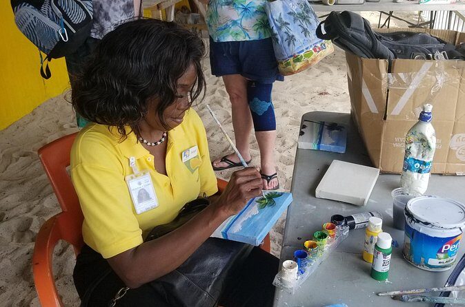 Sip & Paint Antigua - Multiple languages and a host who sets the tone