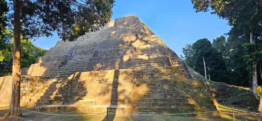 Yaxha at sunset with transportation, guide plus entrance - The guided walk: plazas, causeways, ball courts, and key temple areas